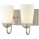 Ivey Lake 2 Light 10 inch Satin Nickel Bathroom Vanity Light Wall Light